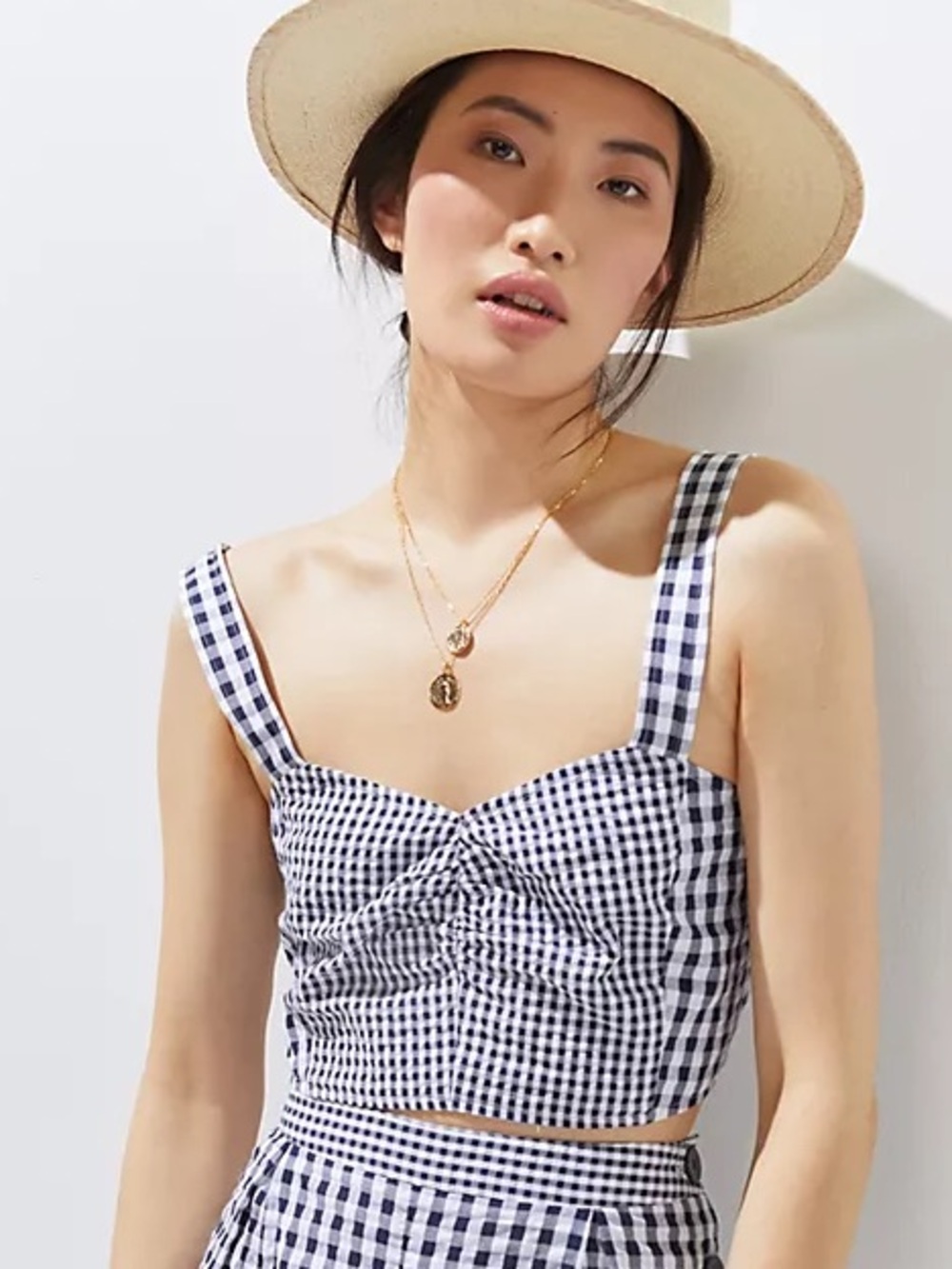 Anthro l Maeve Gingham Top